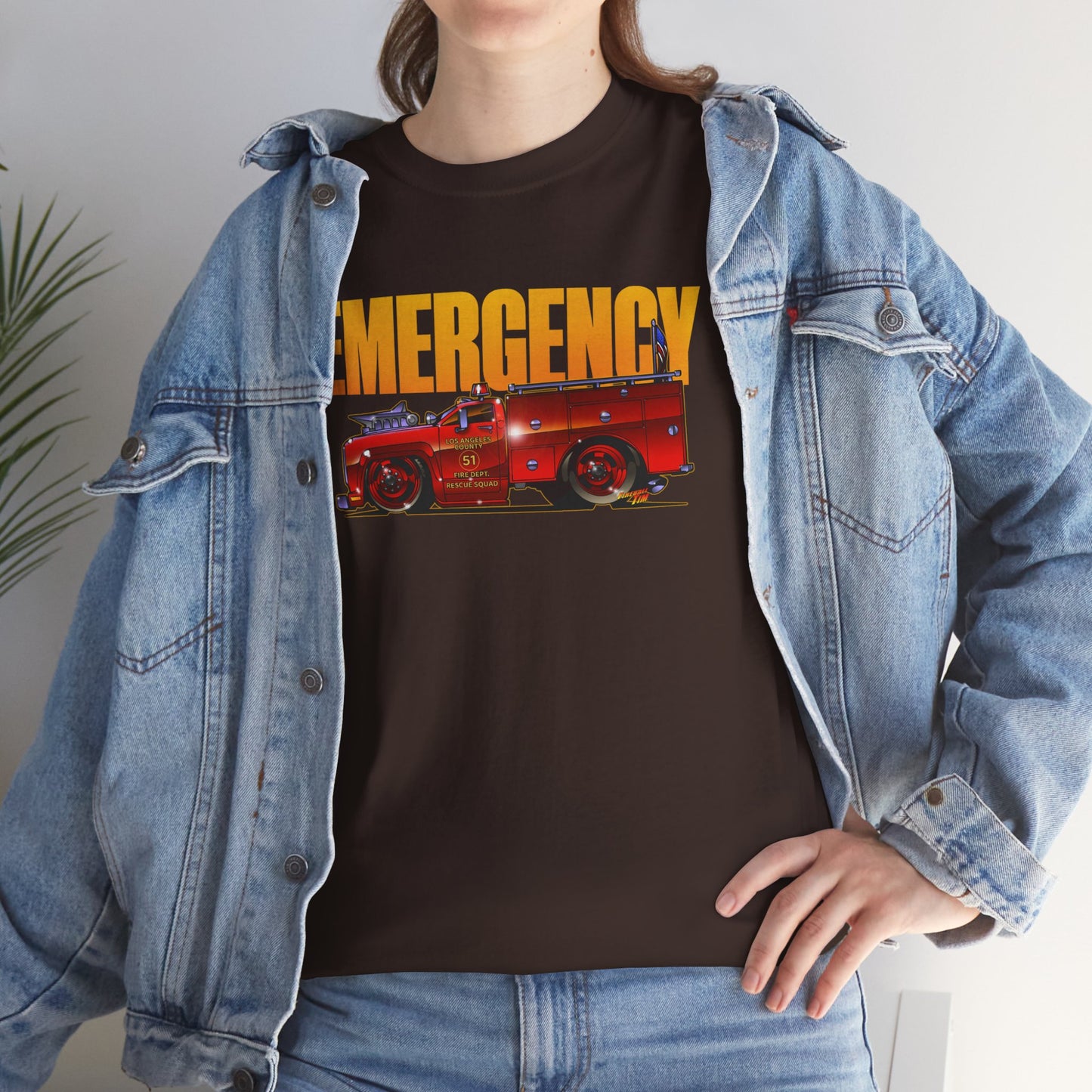 EMERGENCY TV Show SQUAD 51 Concept Art TEE Shirts 13 Colors