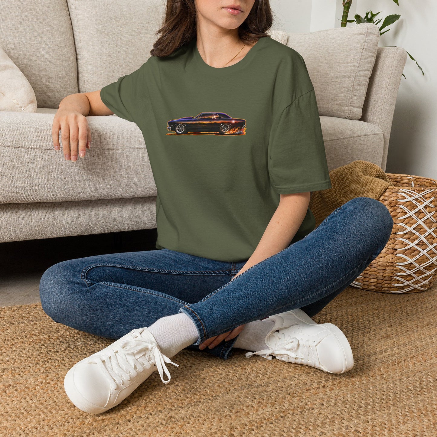 CHEVROLET CHEVY CHEVELLE 1966 Collectible Fireball Art Tee Shirt
