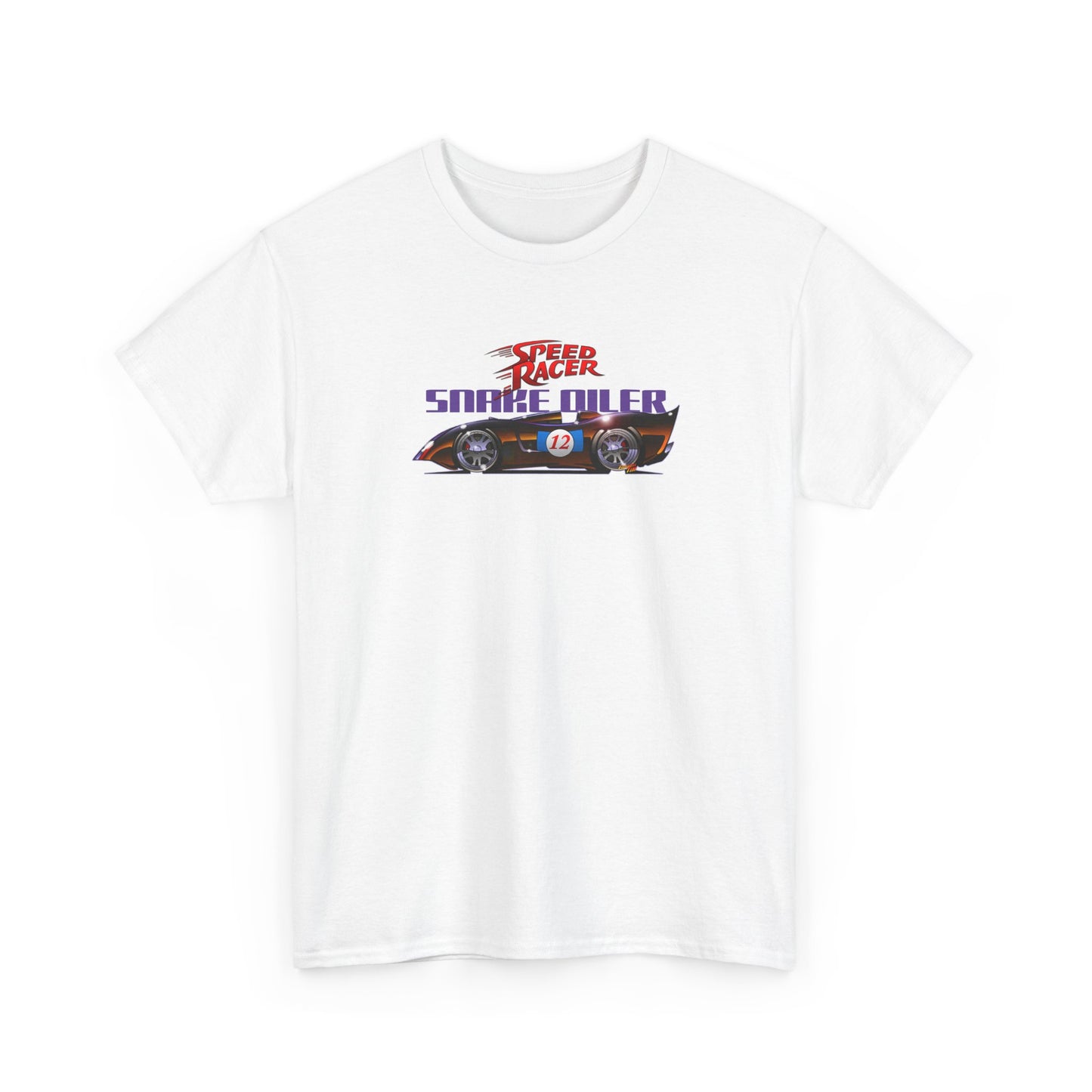 SPEED RACER SNAKE OILER TV Car Fireball Art Tee Shirt - Multiple Sizes