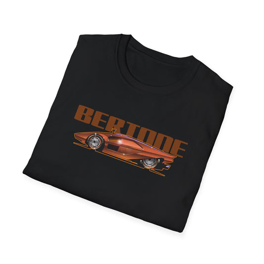 BERTONE 1970 Lancia Stratos Zero Vintage Concept Car Tee T-Shirt - Multiple Colors