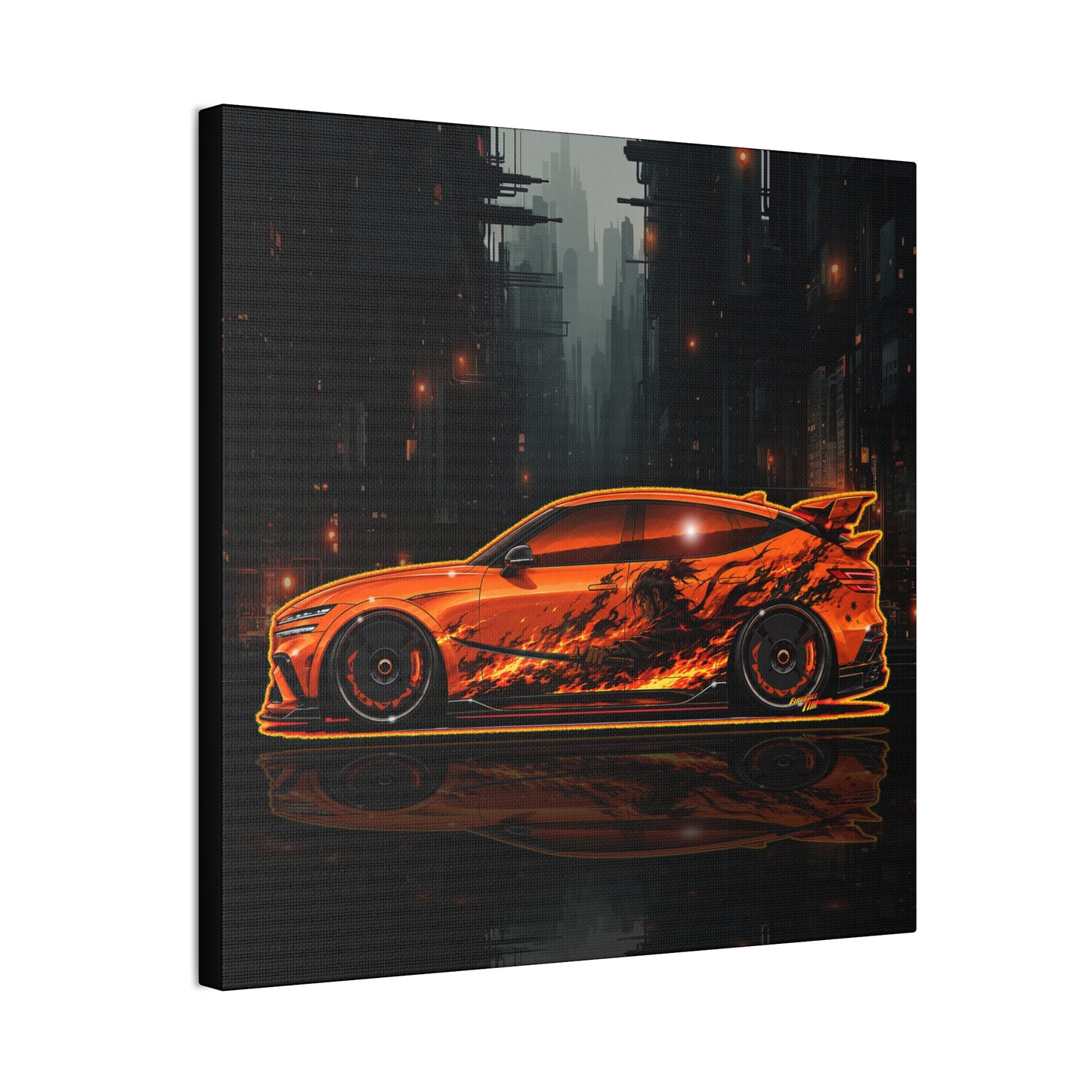 GENESIS MAGMA 2027 Custom Collectible Fireball Art Canvas Stretched Print