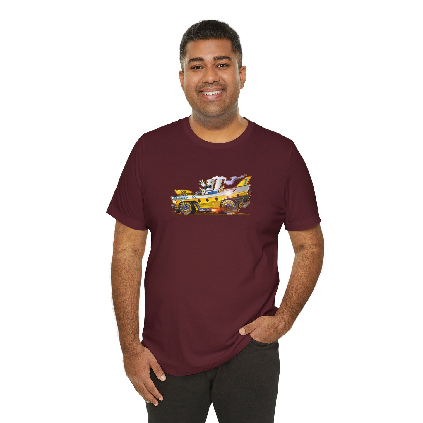 BUDDY CRUISE BUDDYMOBILE Custom Car Art Short Sleeve Tee in 17 Colors