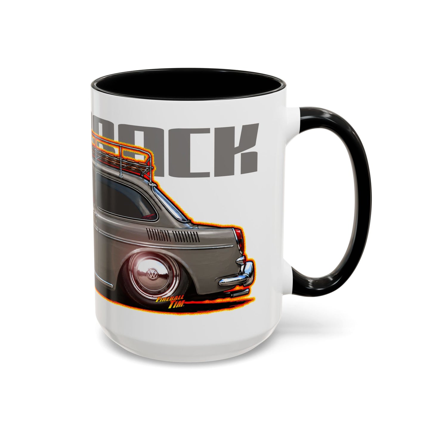 VOLKSWAGEN NOTCHBACK Collectible Fireball Art Coffee Mug - 2 Sizes