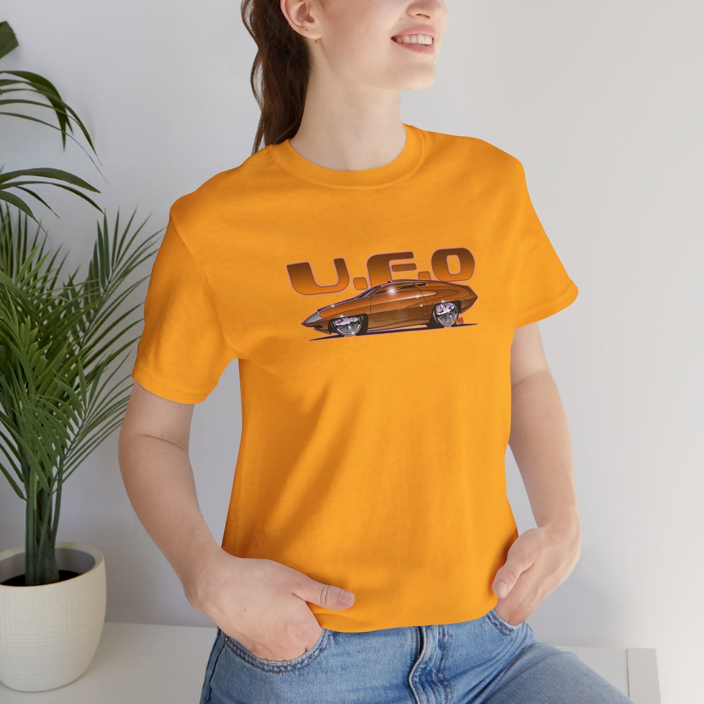 UFO ED STRAKER CAR TV Car Concept Art Short Sleeve Tee 12 Colors