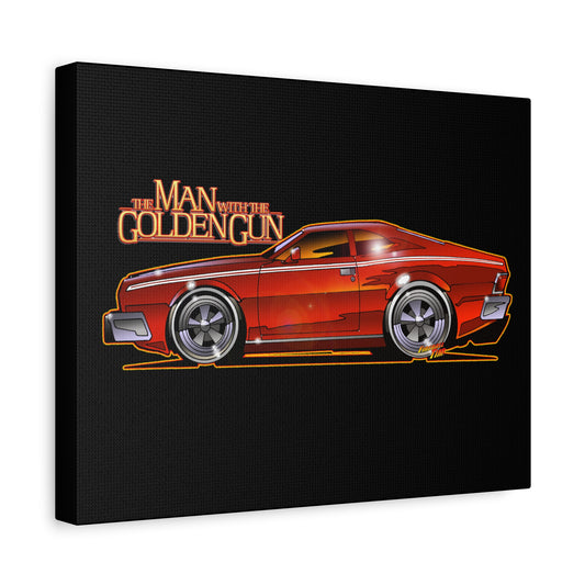 MAN WITH THE GOLDEN GUN AMC Hornet James Bond Fireball Art Canvas Print