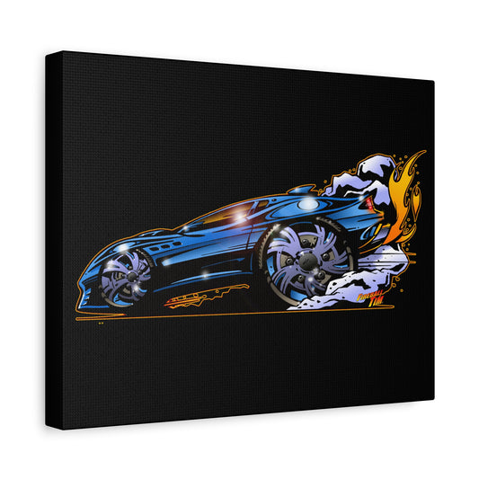 MASERATI FLAME Fireball Art Canvas Print