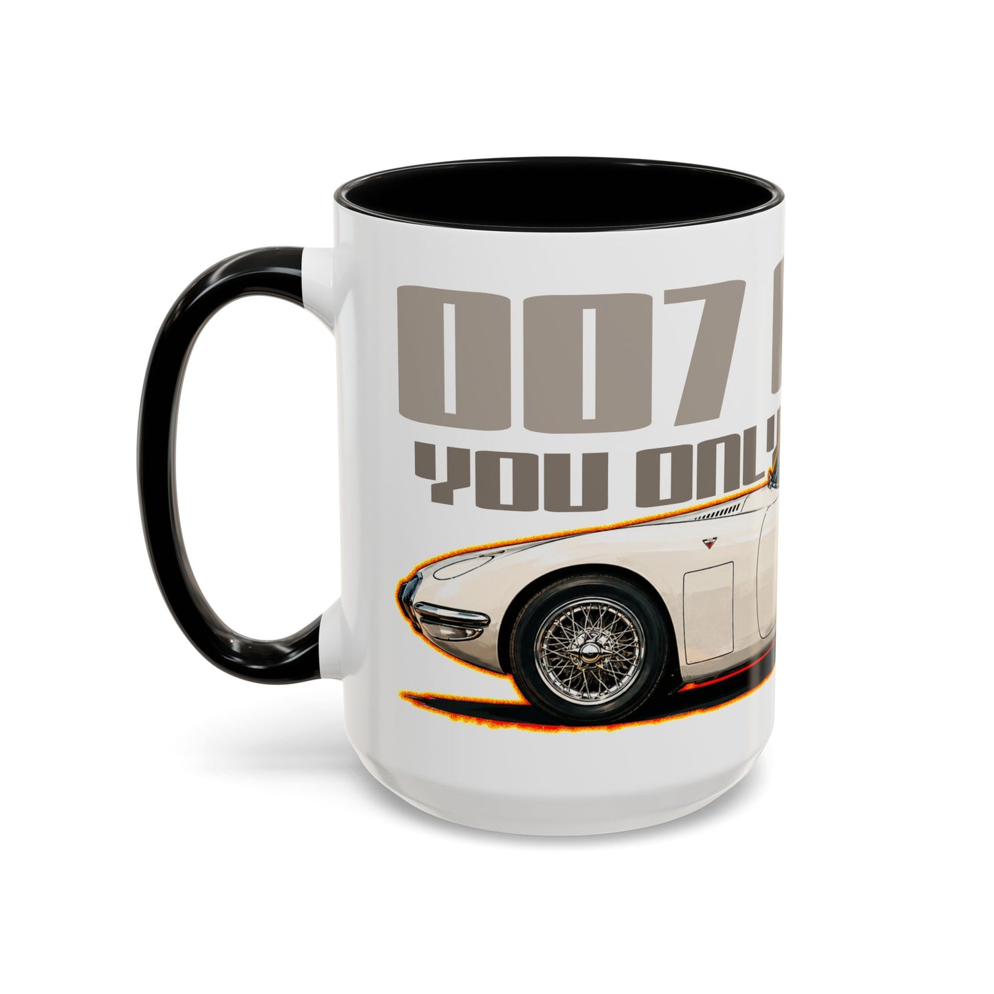 JAMES BOND 007 You Only Live Twice Toyota 2000GT Collectible Fireball Art Coffee Mug - 2 Sizes