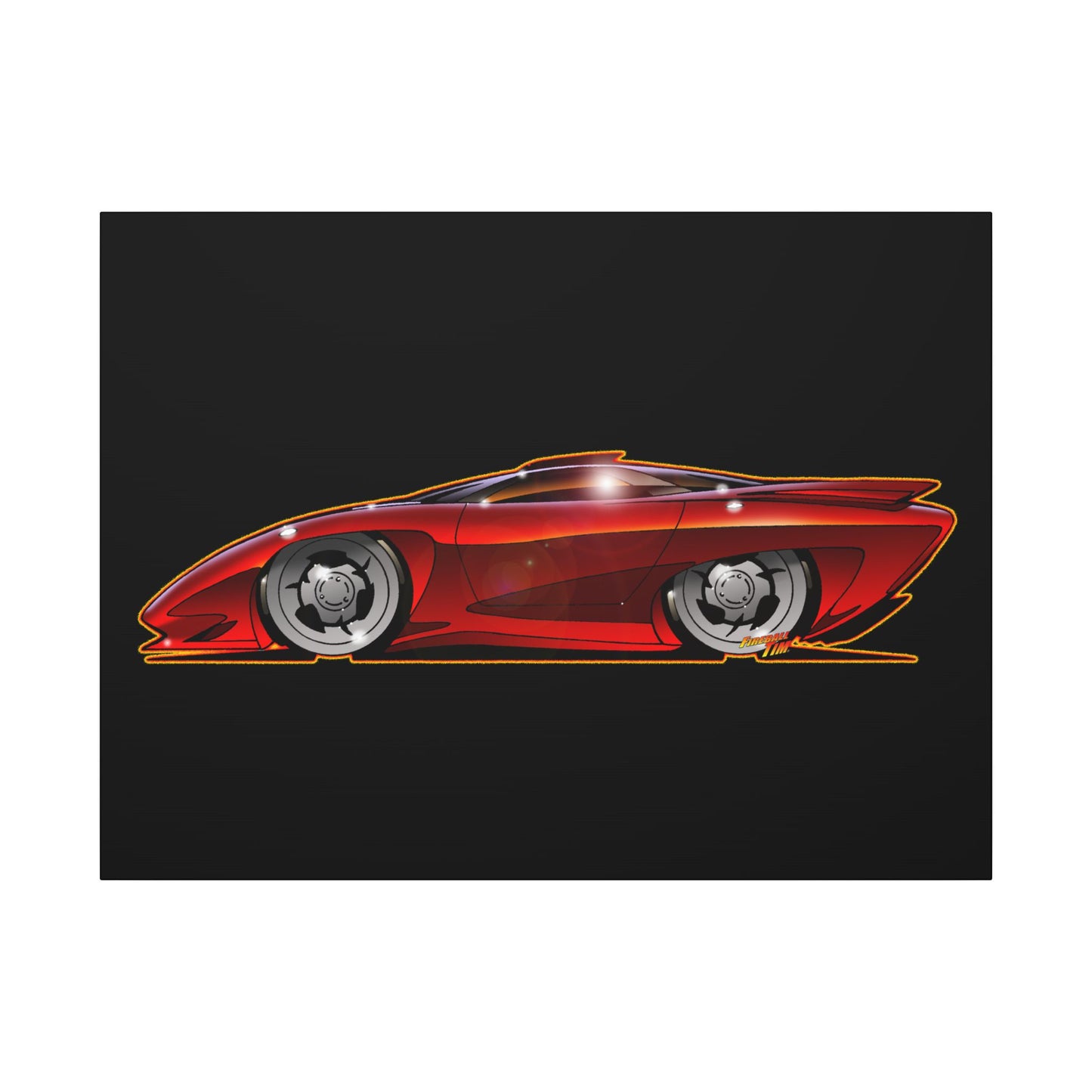 PONTIAC BANSHEE Concept Car Collectible Fireball Art Canvas Print