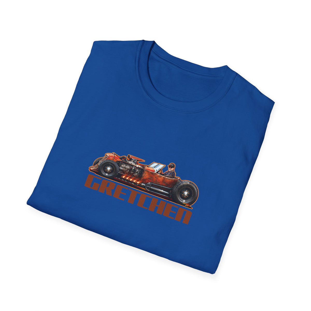 CUSTOM RAT ROD Hot Rod Gretchen Collectible Fireball Art TeeShirt
