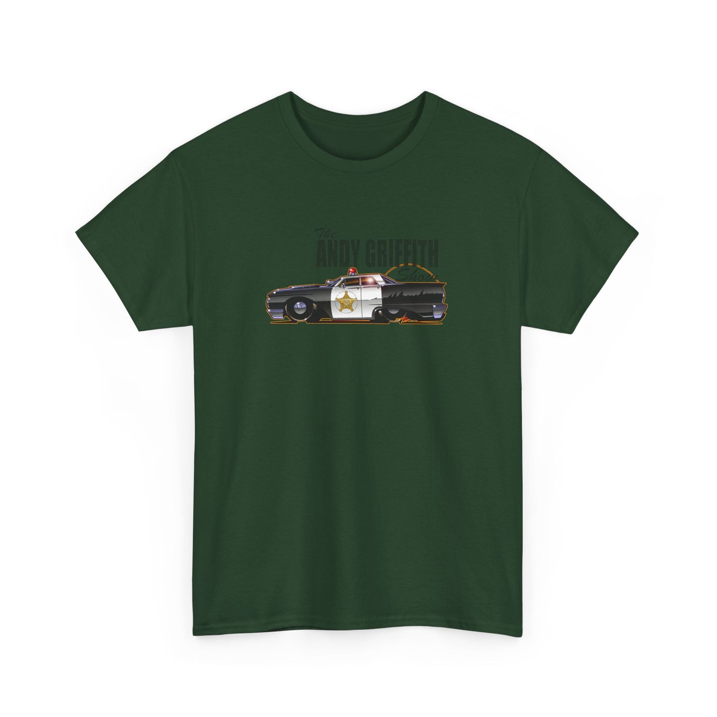 ANDY GRIFFITH SHOW 1963 Ford Galaxie Police Car Tee Shirt 12 Colors