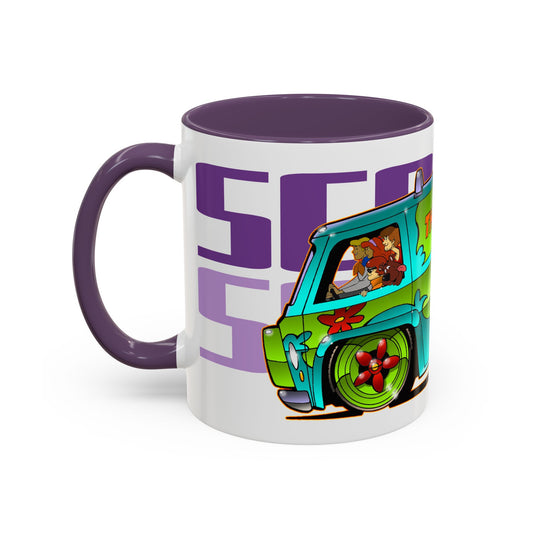 SCOOBY DOO MYSTERY MACHINE VAN Collectible Fireball Art Coffee Mug - 2 Sizes
