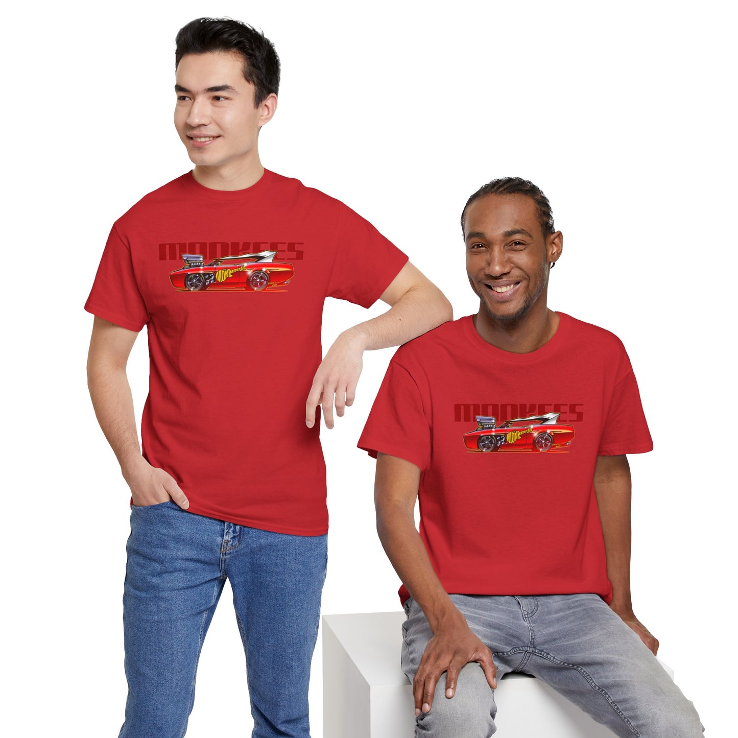 THE MONKEES Monkeemobile Cotton Tee Shirt - 12 Colors
