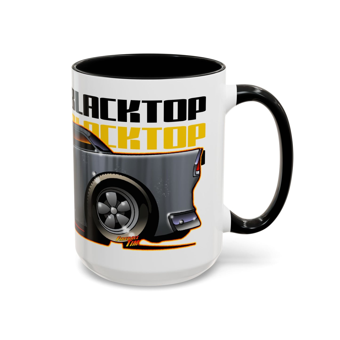 TWO LANE BLACKTOP 1955 CHEVY Collectible Fireball Art Coffee Mug - 2 Sizes