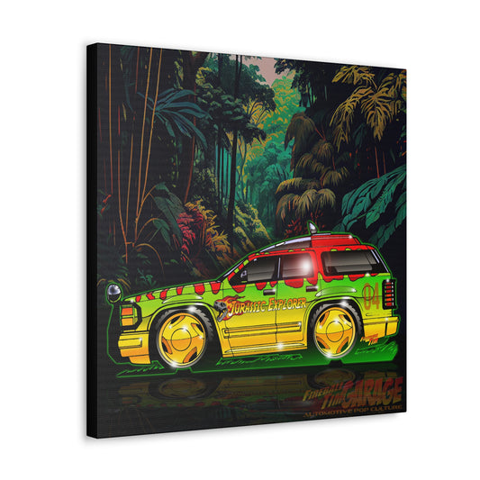 JURASSIC PARK Ford Explorer Concept Art Canvas MASTERPRINT 3 Sizes