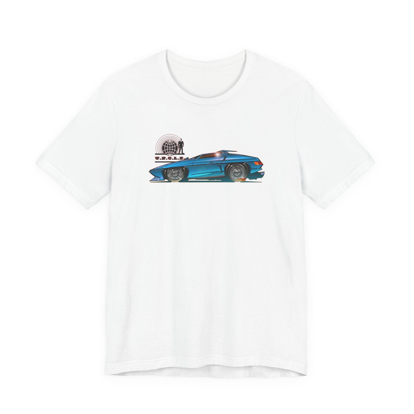 THE MAN FROM UNCLE Piranha TV Car Fireball Jersey Short Sleeve Tee Shirt - Multiple Colors