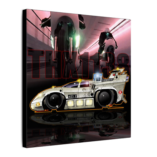 THX 1138 LOLA 770 Movie Car Fireball Art Canvas Print - 12X12