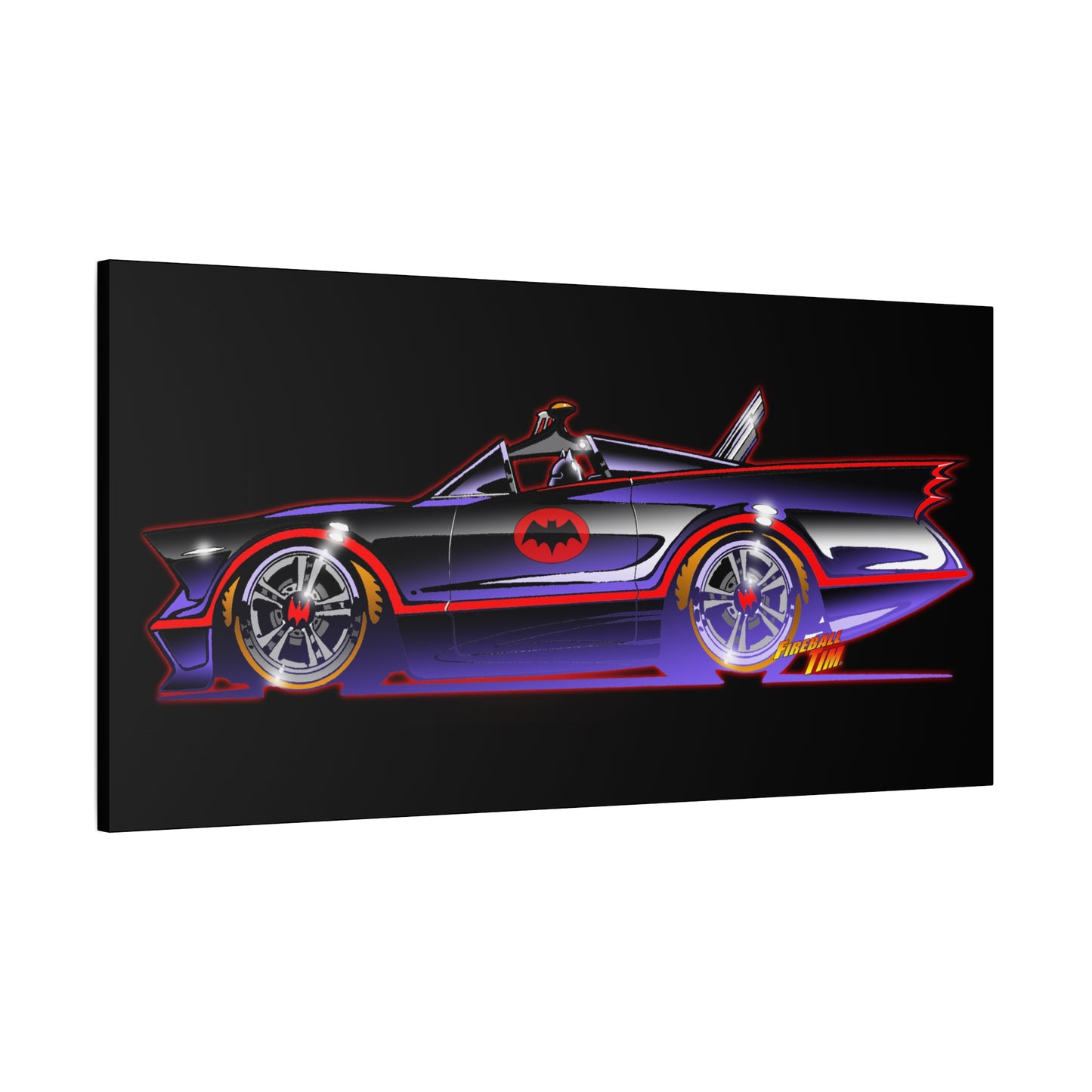 BATMOBILE 1966 BATMAN TV Car Canvas Art Print 11x14