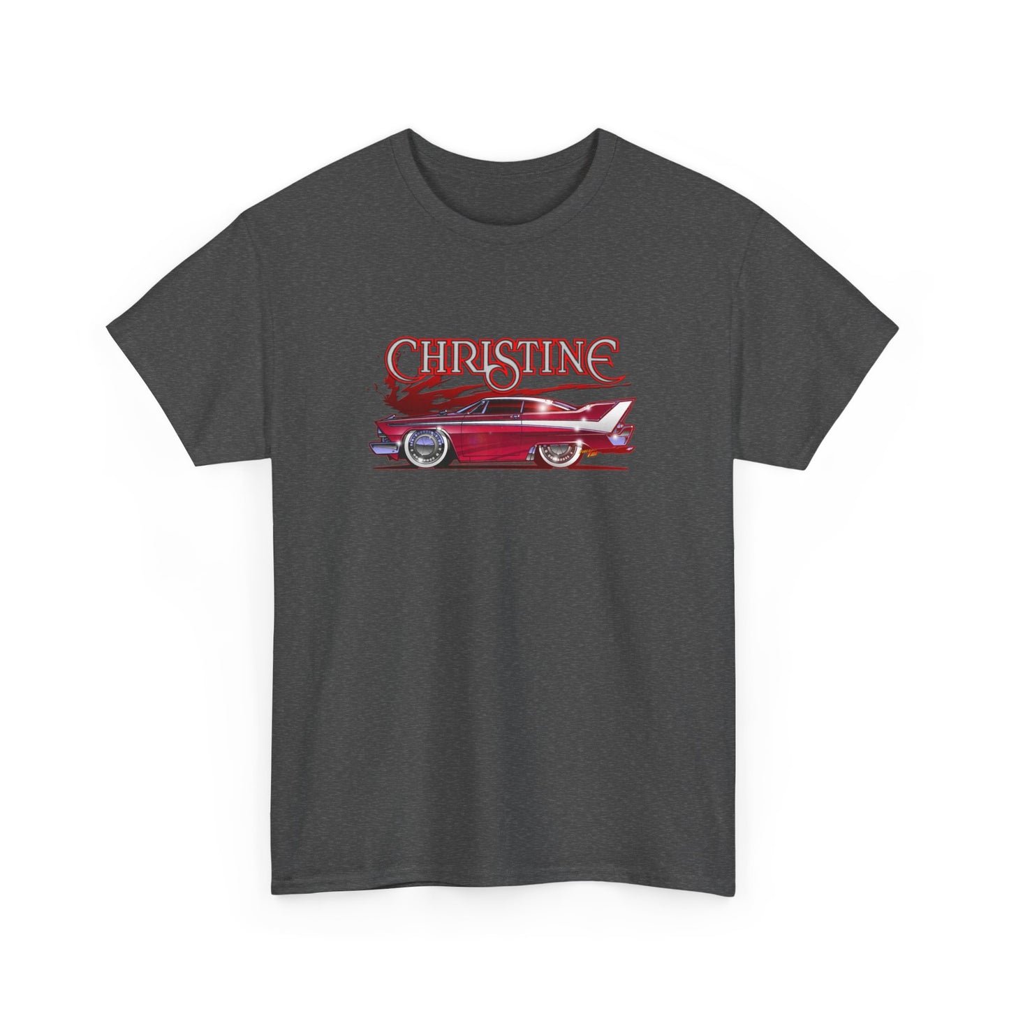 CHRISTINE Movie Car 1958 Plymouth Fury Concept Art Heavy Cotton Tee