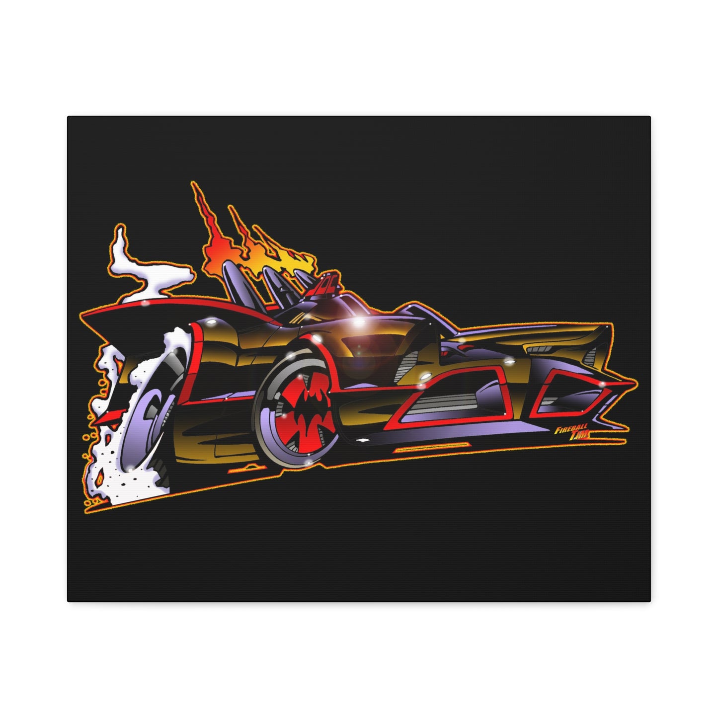 BATMOBILE 1966 BATMAN BAT66 Collectible TV Car Canvas Wall Art