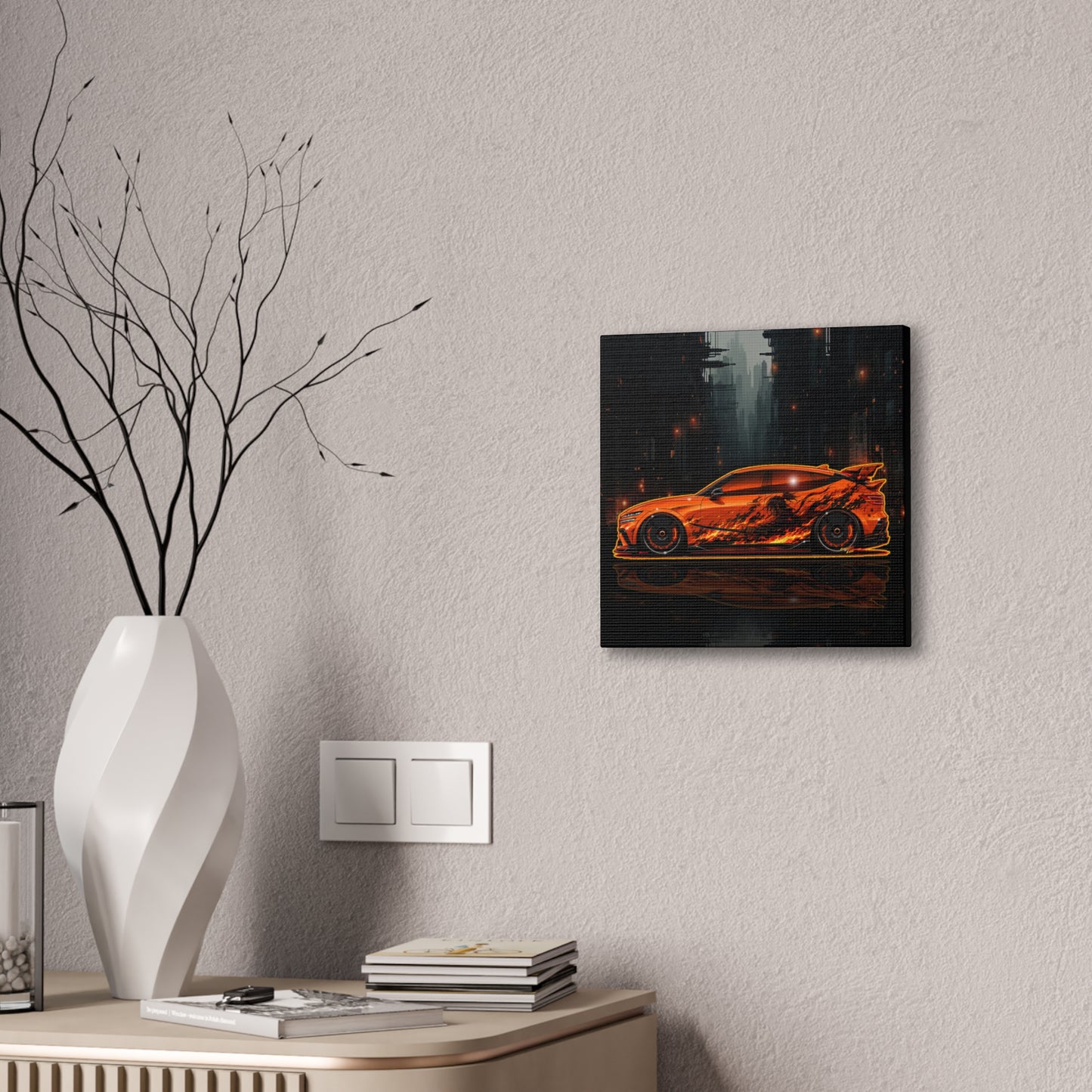 GENESIS MAGMA 2027 Custom Collectible Fireball Art Canvas Stretched Print