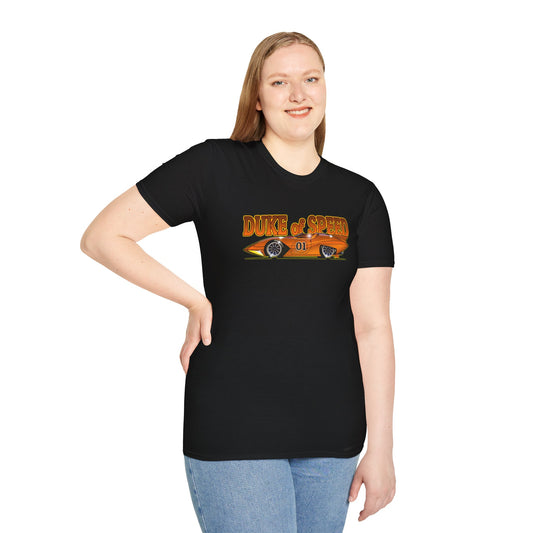 DUKE OF SPEED Speed Racer Dukes of Hazzard Mashup Concept Art Softstyle T-Shirt 11 Colors