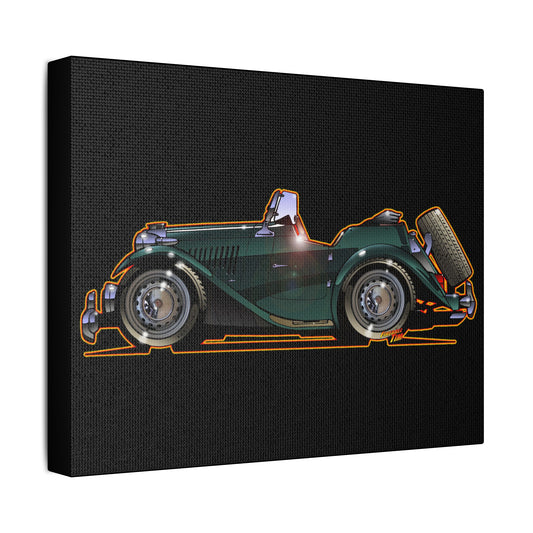 MG TD 1952 Vintage Classic Car Canvas Art Print - 11x14