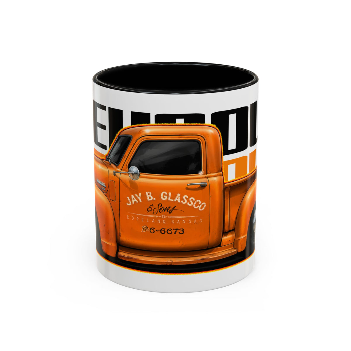 CHEVROLET 1949 C1500 PICKUP TRUCK Collectible Fireball Art Coffee Mug - 2 Sizes
