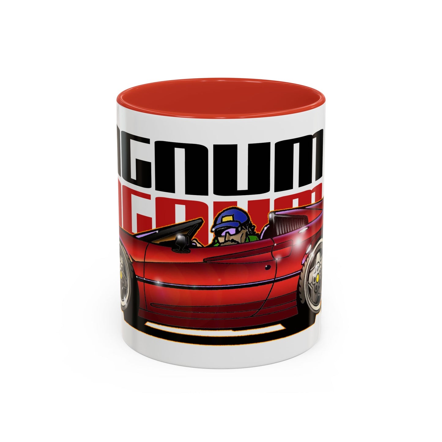 MAGNUM PI FERRARI 308 GTS Fireball Art Coffee Mug - 2 Colors
