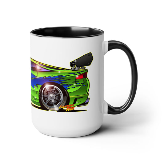 FAST AND FURIOUS MITSUBISHI Concept Art Coffee Mug 15oz-Mug-Fireball Tim Garage