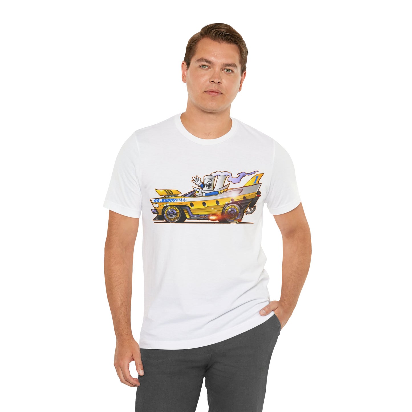 BUDDY CRUISE BUDDYMOBILE Custom Car Art Short Sleeve Tee in 17 Colors