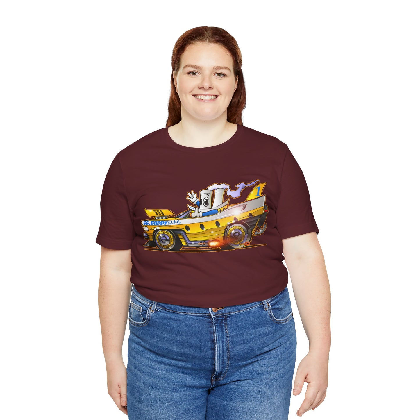 BUDDY CRUISE BUDDYMOBILE Custom Car Art Short Sleeve Tee in 17 Colors
