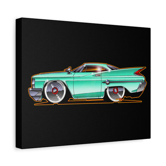 CHRYSLER 300F 1960 Fireball Classic Car Art Canvas Print - 11x14