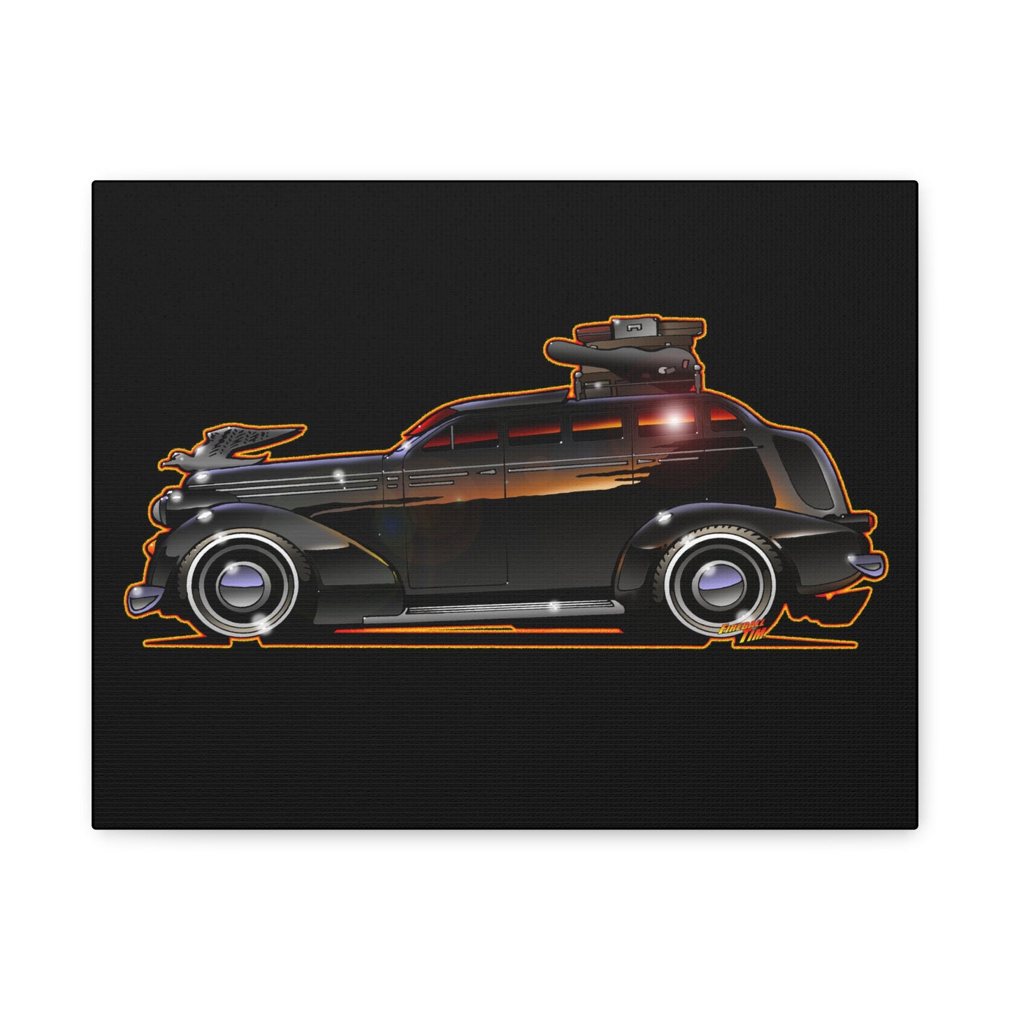 WEDNESDAY TV SHOW PONTIAC LIMO Canvas Art Wall Print - 11x14