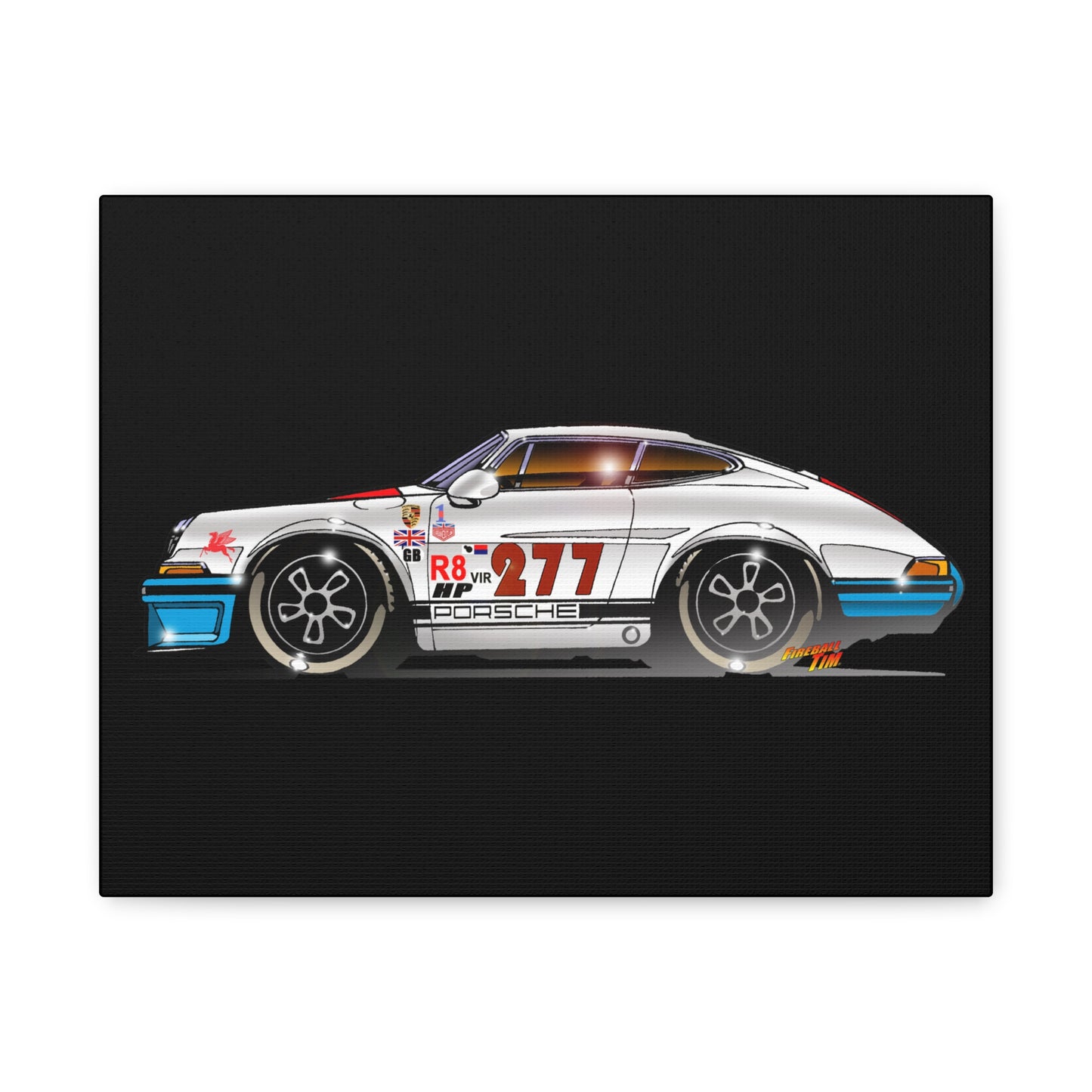 MAGNUS WALKER Urban Outlaw 277 Fireball Art Canvas Print - 11x14
