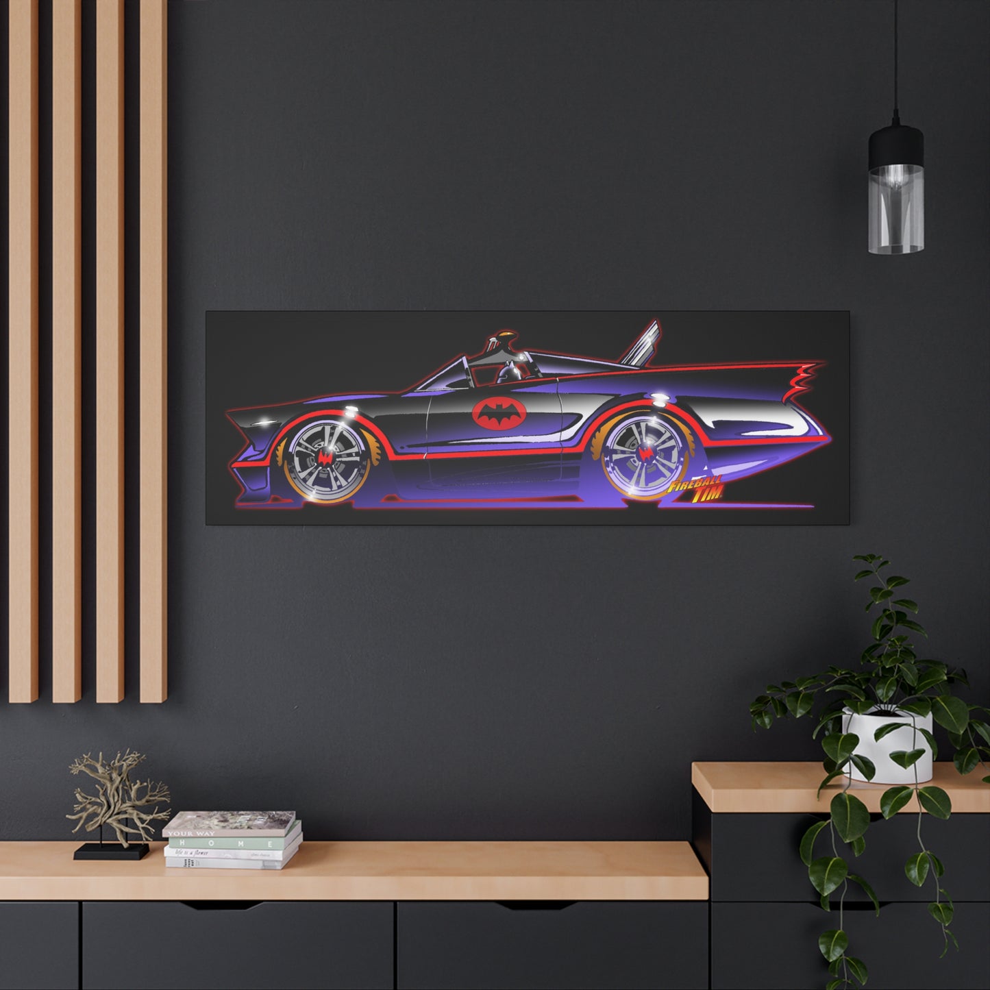 BATMOBILE 1966 BATMAN TV Car Canvas Art Print 11x14