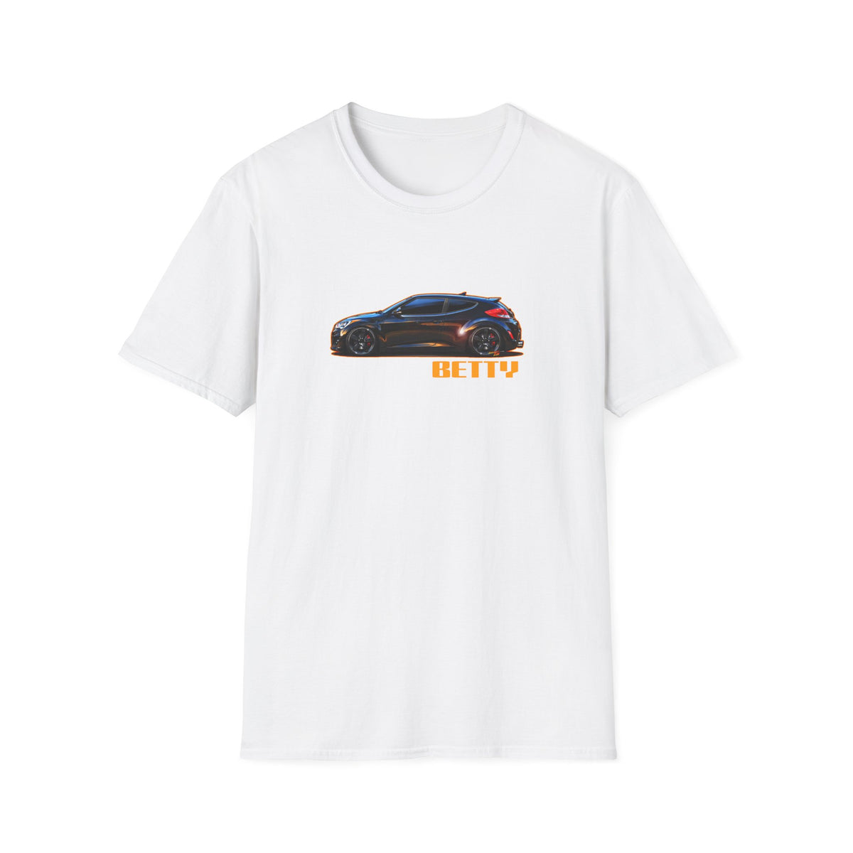 HYUNDAI VELOSTER 2012 Black Betty Collectible Fireball Art TeeShirt