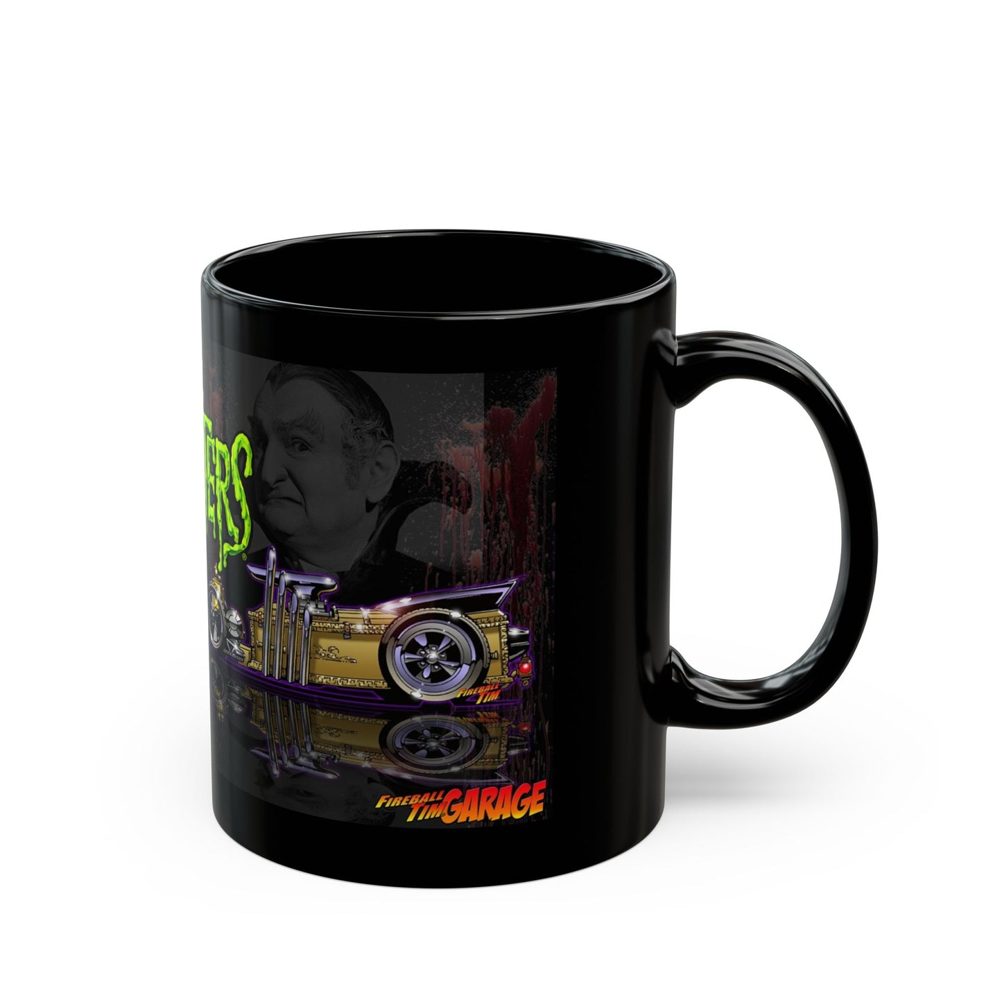 MUNSTERS DRAGULA TV Show Collectible Black Coffee Mug 11oz