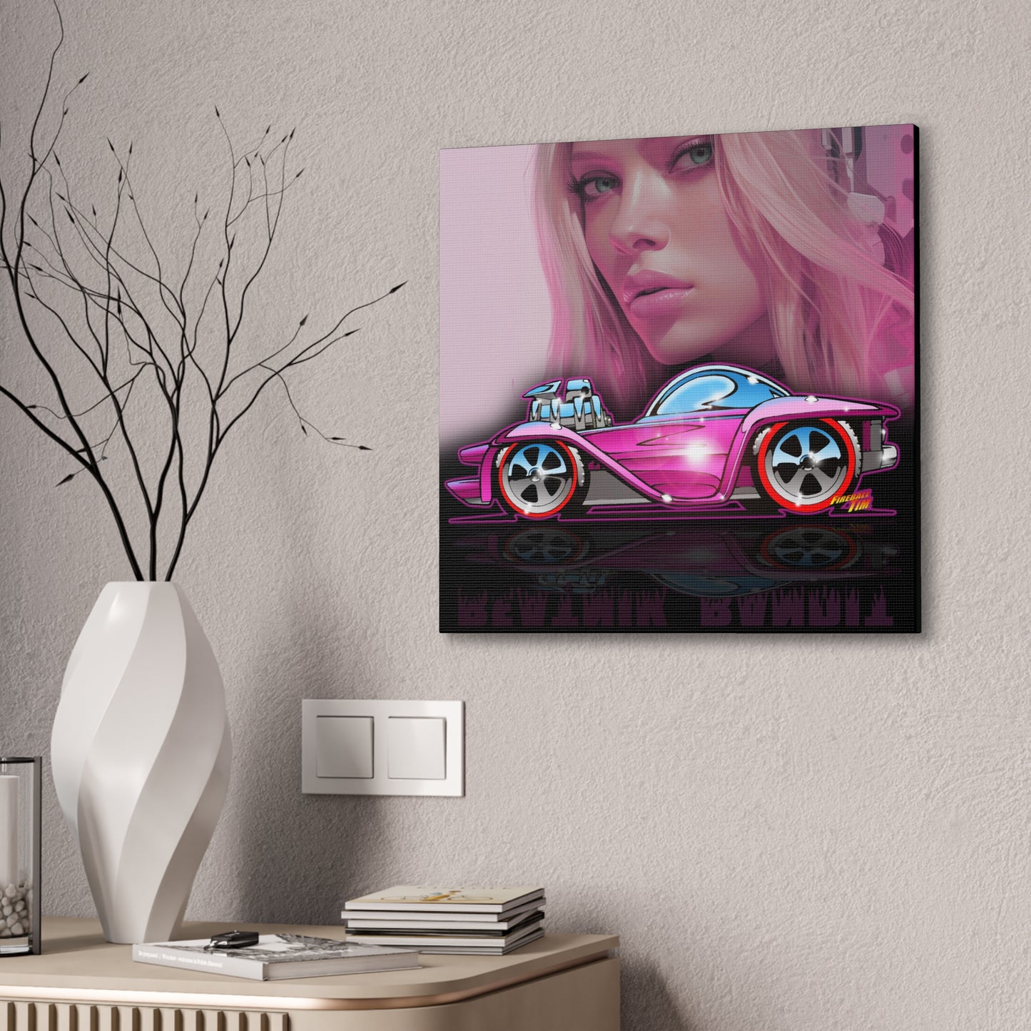 BEATNIK BANDIT Hot Wheels Collectible Canvas Wall Art Print 2 Sizes