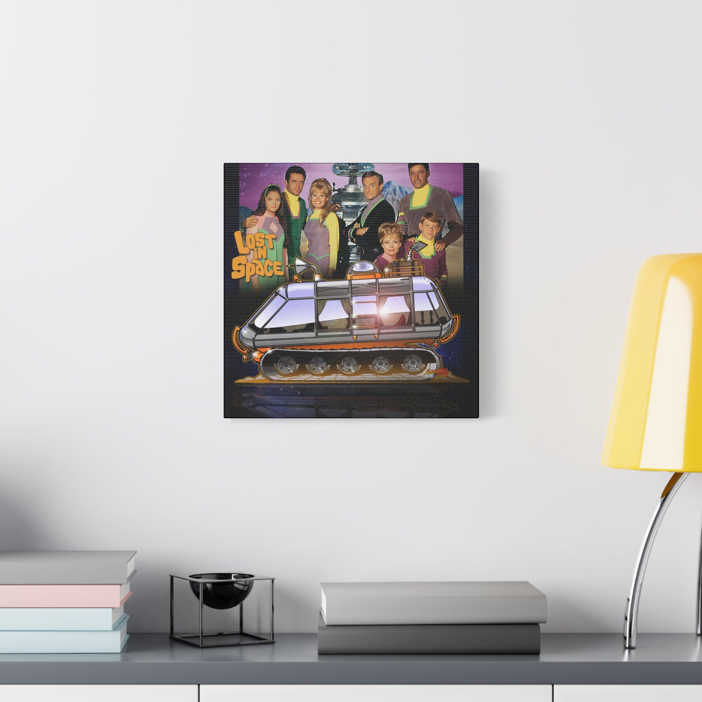 LOST in SPACE Classic TV Chariot Canva Art Wall Print