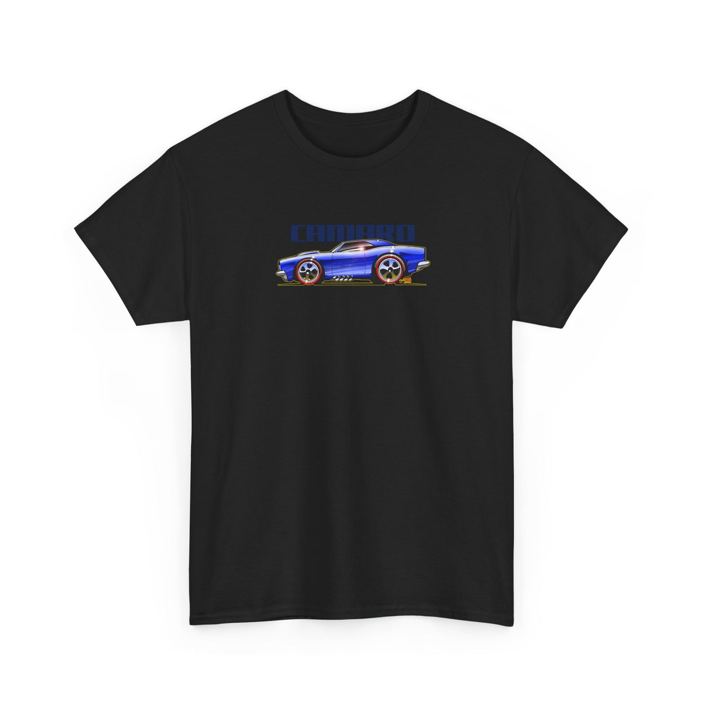 HOT WHEELS CAMARO Custom Collectible Fireball Art Heavy Cotton Tee 12 Colors