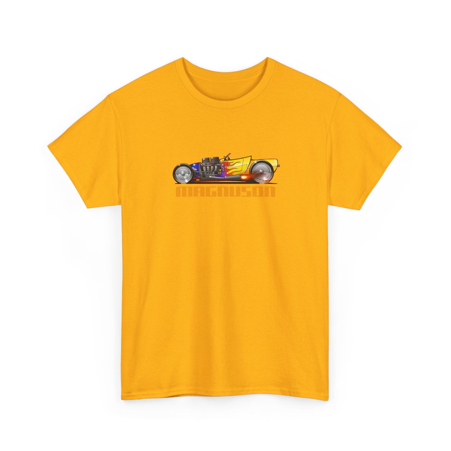 MAGNUSON Track Roadster Hot Rod Fireball Art Tee Shirt - Multiple Colors