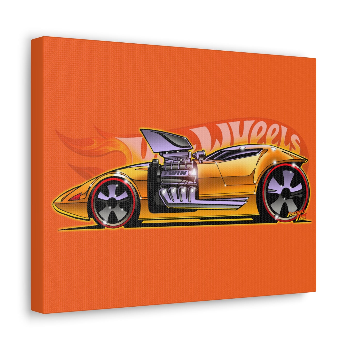 Hot Wheels Diecast Redlines TWINMILL Canvas Gallery Art Print 11x14