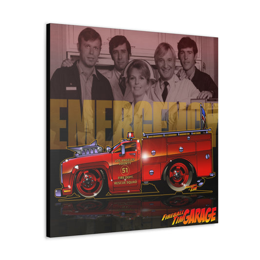 Emergency Squad 51 Canvas Print by Fireball Tim Garage