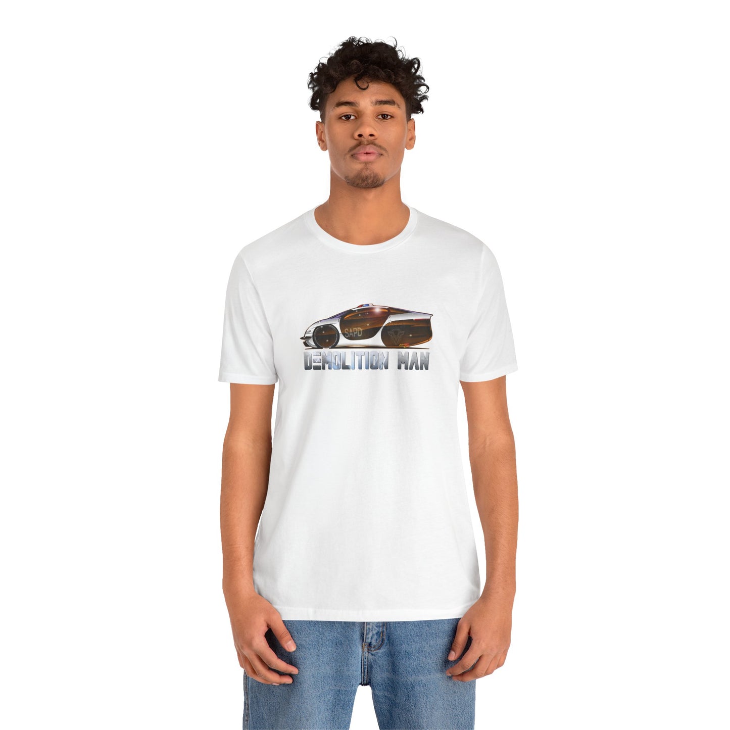 DEMOLITION MAN 2032 Police Cruiser Concept Art Short Sleeve Tee 9 Colors