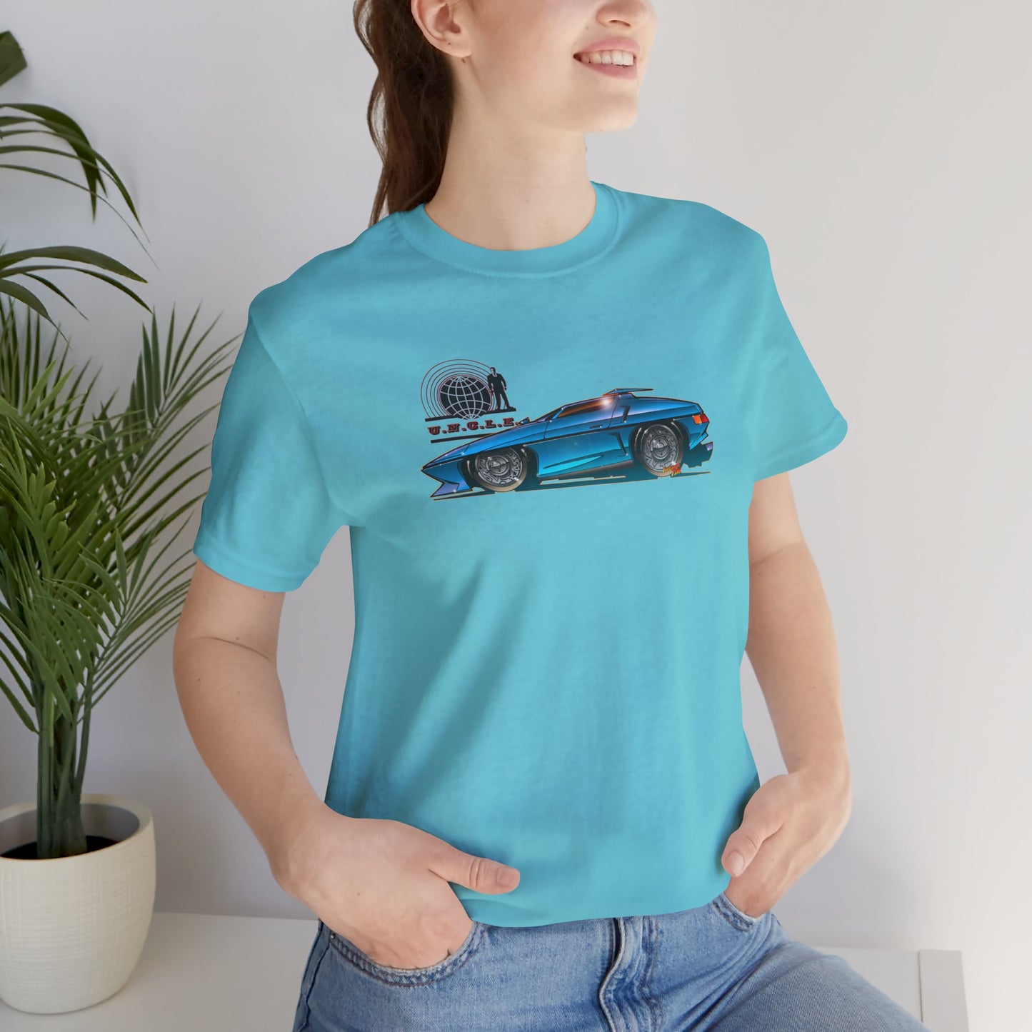 THE MAN FROM UNCLE Piranha TV Car Fireball Jersey Short Sleeve Tee Shirt - Multiple Colors