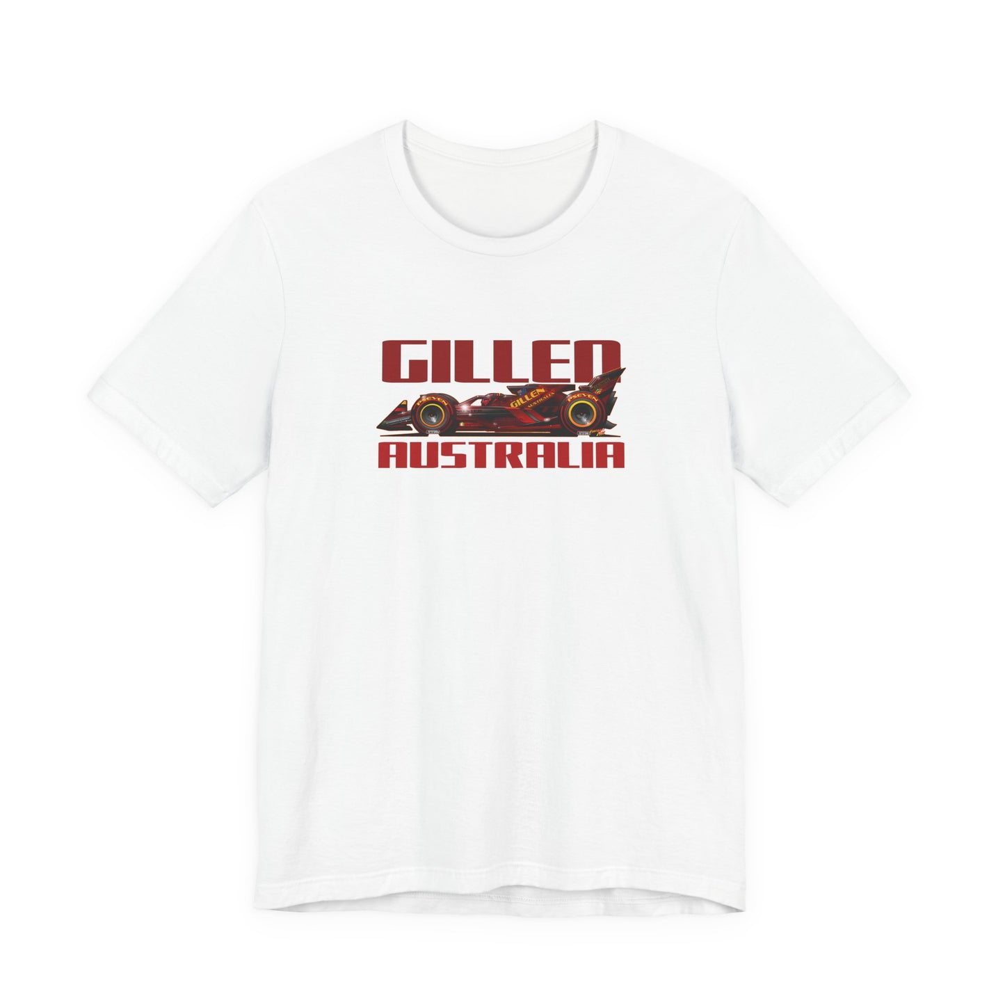 GILLEN AUSTRALIA F1 2047 Race Car Art Short Sleeve Tee - 6 Colors