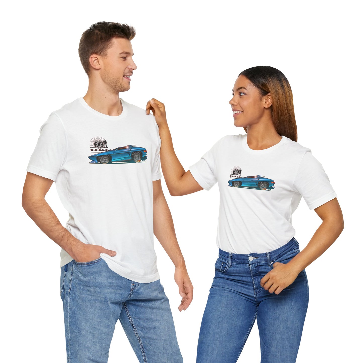 THE MAN FROM UNCLE Piranha TV Car Fireball Jersey Short Sleeve Tee Shirt - Multiple Colors