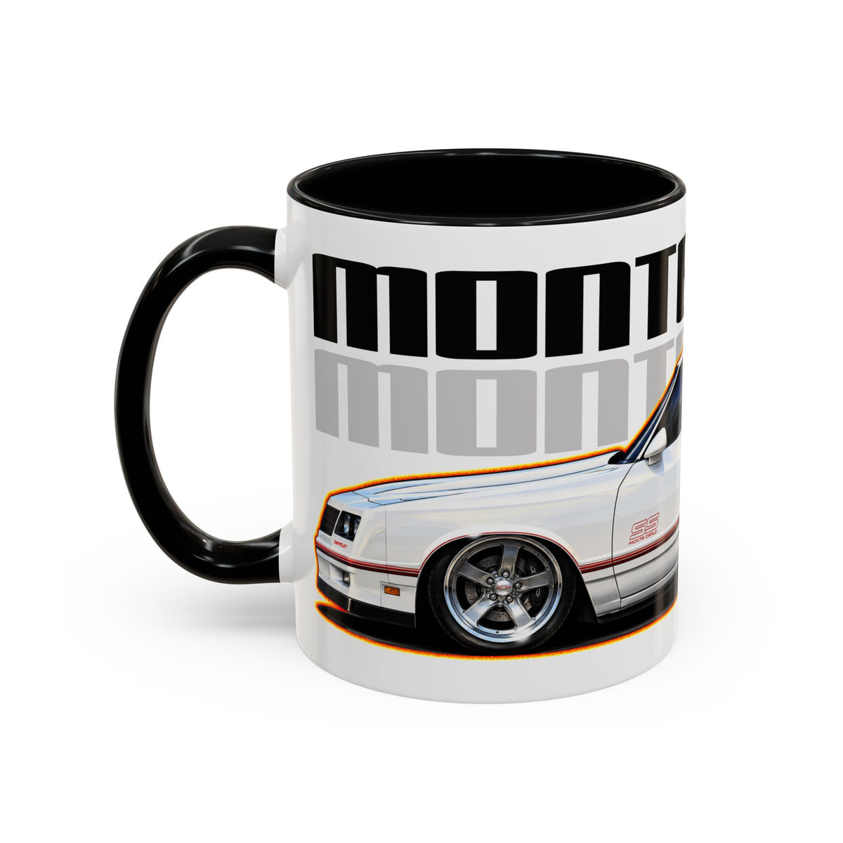 CHEVROLET MONTE CARLO 1987 Collectible Fireball Art Coffee Mug - 2 Sizes
