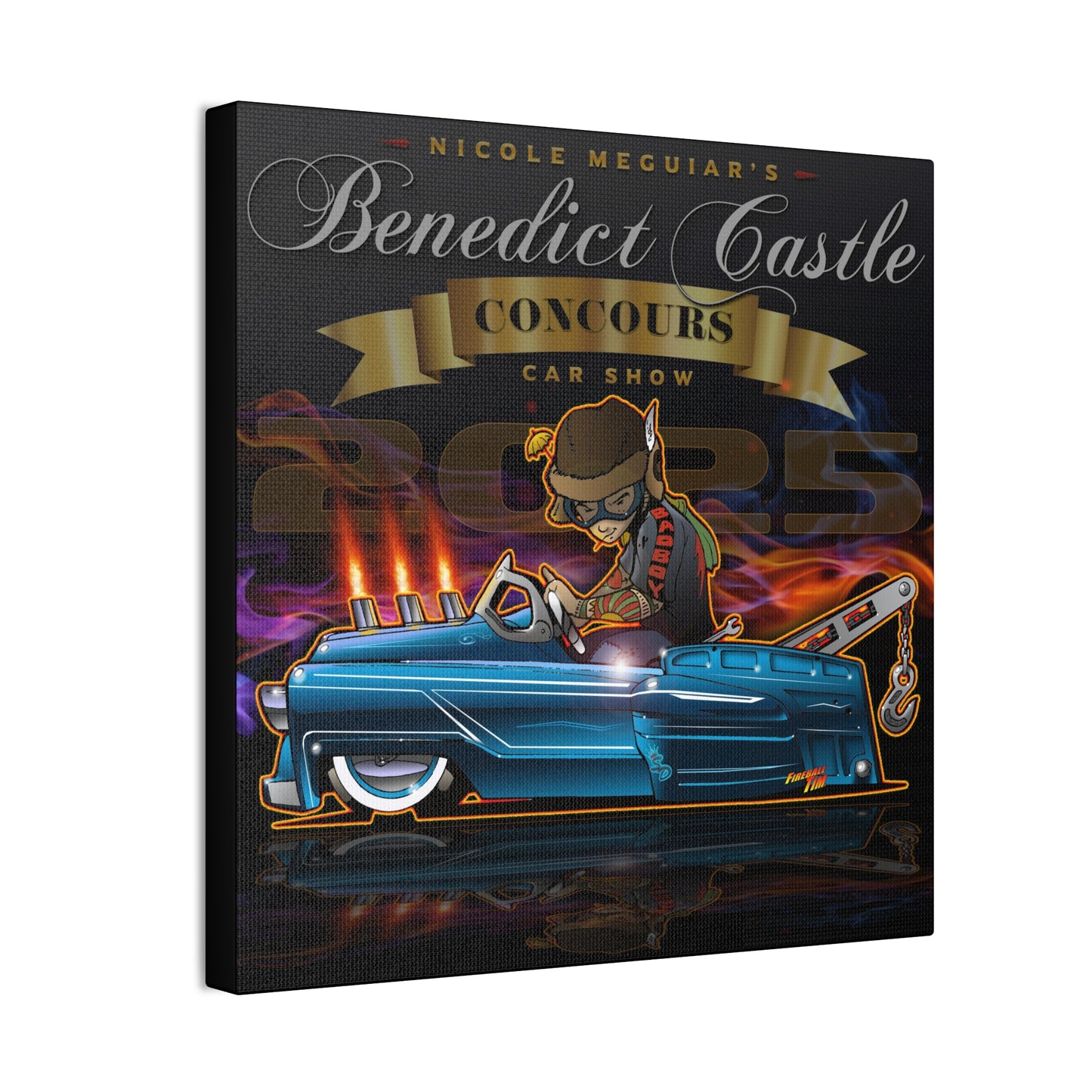 BENEDICT CASTLE CONCOURS 2025 Pedal Truck Canvas Art Print - 2 Sizes