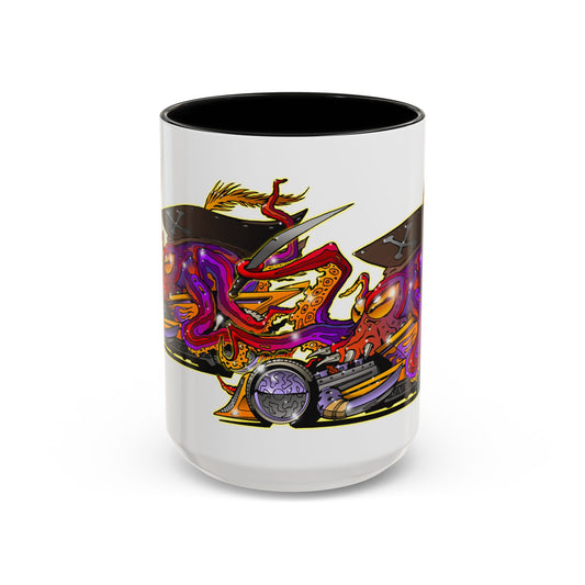 CAPTAIN OCTOROD Hot Rod Octopus Concept Art Coffee Mug 2 Sizes-Mug-Fireball Tim Garage